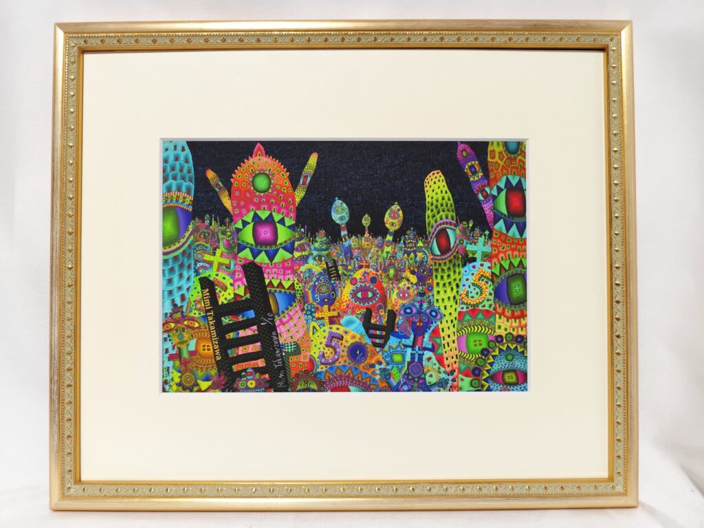 何かが描かれているが、何も描かれていない 　　高見沢耳のジクレー版画作品 何かが描かれているが、何も描かれていない 高見沢耳のジクレー版画